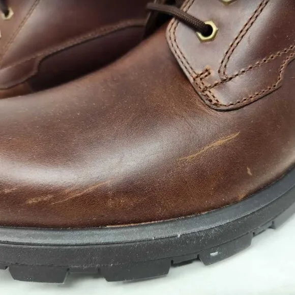 Men's 12 Ugg Kirkson wool-lined Chestnut brown leather boots 1120992