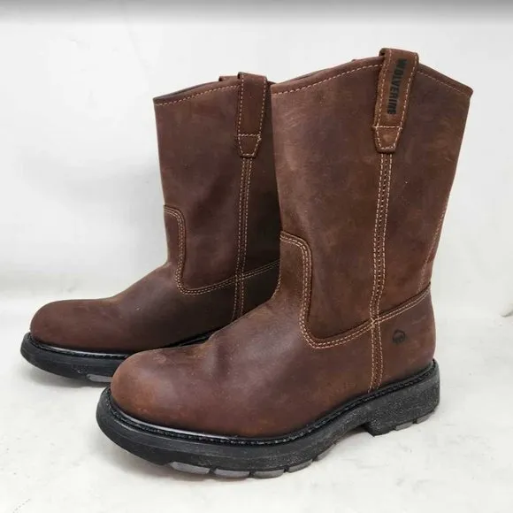 Men's 8.5EW Wolverine 10&quot; Wellington waterproof work boots 104727 8.5 X-Wide