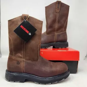 Men's 8.5EW Wolverine 10&quot; Wellington waterproof work boots 104727 8.5 X-Wide