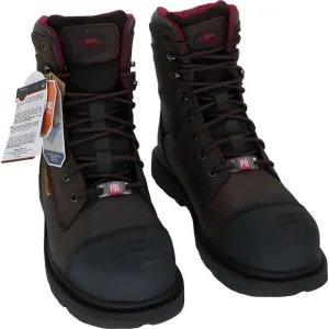 Mens Avenger Brown Carbon Toe Work Boots Met Guard A7556 Size 11M