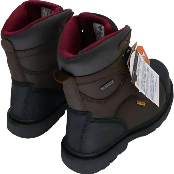 Mens Avenger Brown Carbon Toe Work Boots Met Guard A7556 Size 11M
