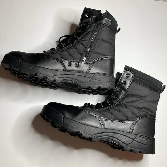 Men’s black military combat boots US11 New
