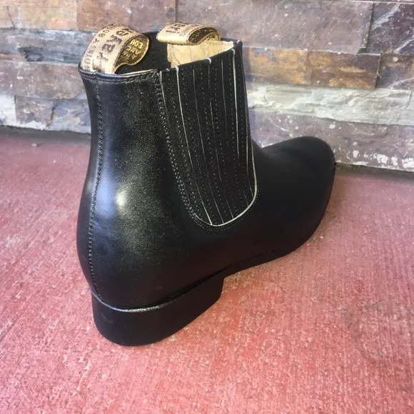 Men’s Botin Charro Napa Leather Black Half boot