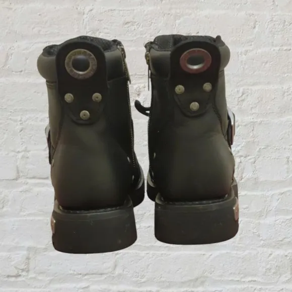 Men's Brake Buckle Leather Riding Boots, Men's 10