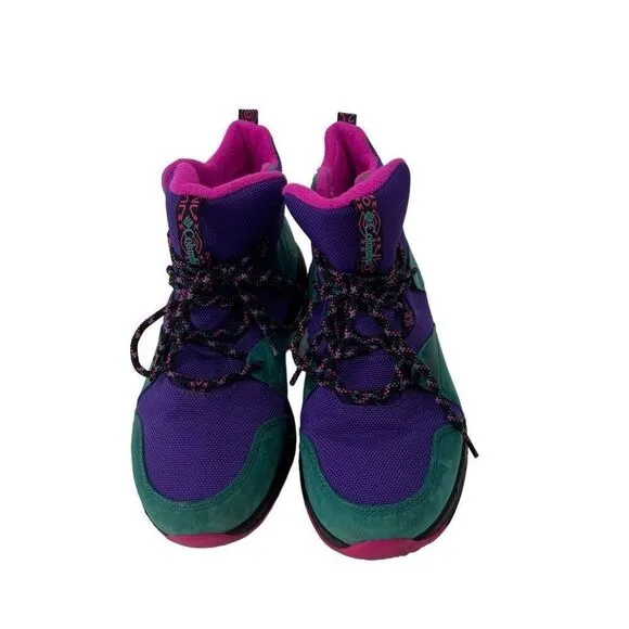 Men's Columbia Sh/Ft Outdry Boots Purple Teal Waterproof 8.5 BM0843-512