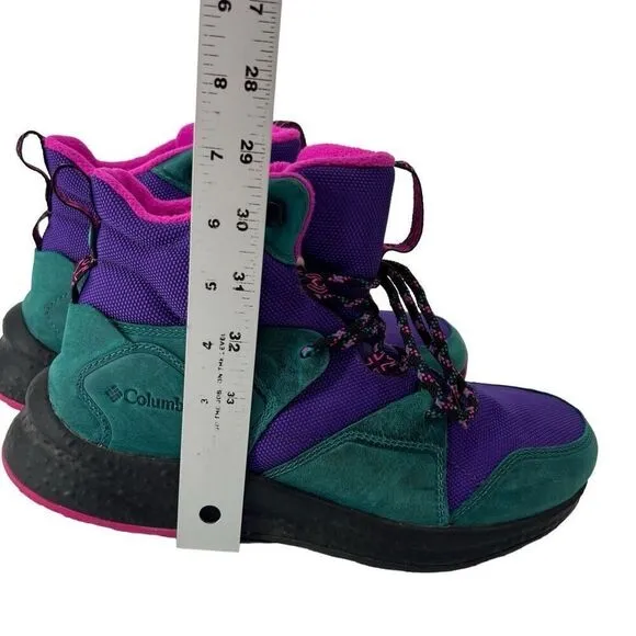 Men's Columbia Sh/Ft Outdry Boots Purple Teal Waterproof 8.5 BM0843-512
