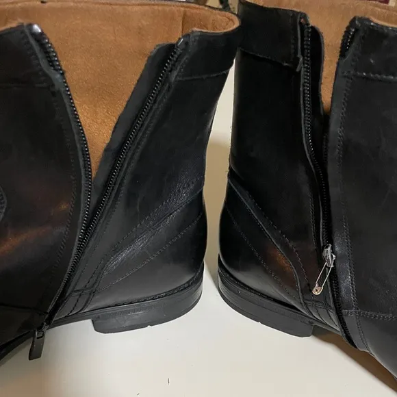 Men's Florsheim Medfield Plain Toe Zip Fashion Boots, Black, Size 11EEE
