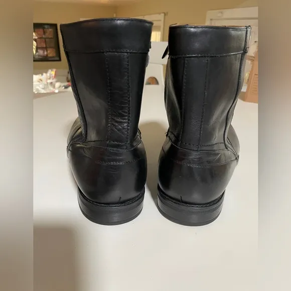 Men's Florsheim Medfield Plain Toe Zip Fashion Boots, Black, Size 11EEE