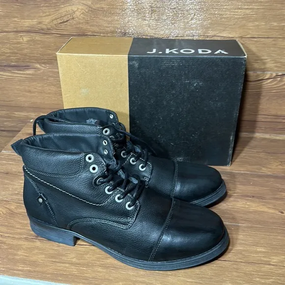 Men's Jkoda Hugh Leather boots size 47 new in box size 14