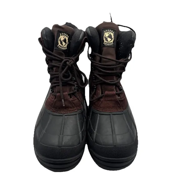 Men's Rugged Exposure Mammoth II  Winter Snow Boots Sz 12 Brown