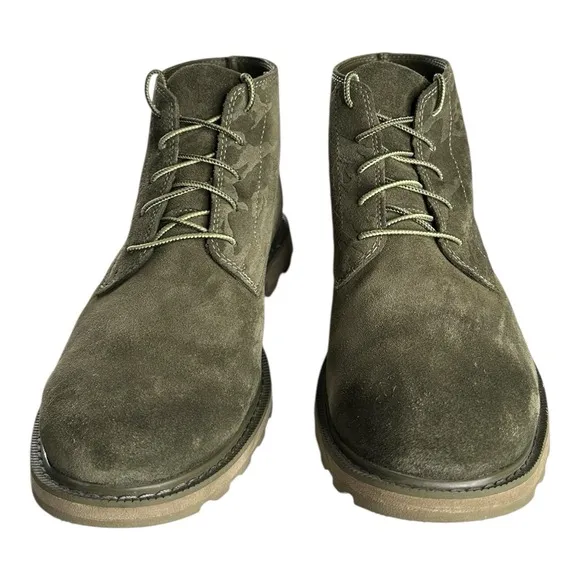 Mens Sorel Madson II Chukka ankle Boots Sz 10.5 Green Nubuck Waterproof