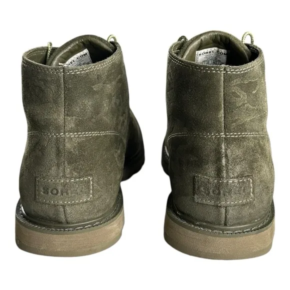Mens Sorel Madson II Chukka ankle Boots Sz 10.5 Green Nubuck Waterproof