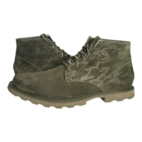 Mens Sorel Madson II Chukka ankle Boots Sz 10.5 Green Nubuck Waterproof
