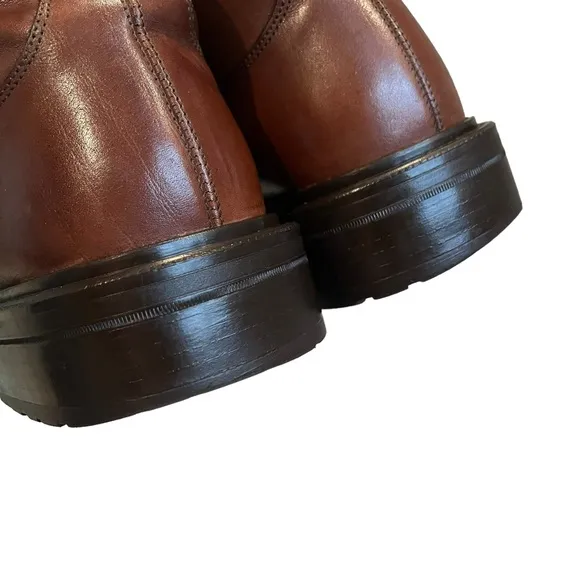 Men’s Vintage Kenneth Cole Reaction Chunky Square Toe Ankle Boots, Sz 8.5