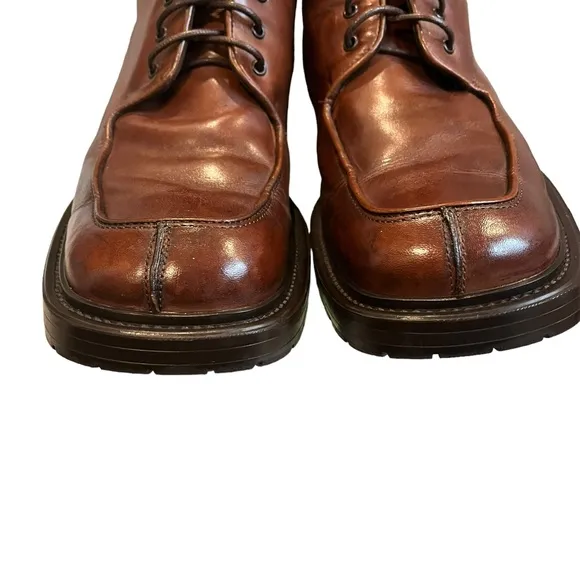 Men’s Vintage Kenneth Cole Reaction Chunky Square Toe Ankle Boots, Sz 8.5