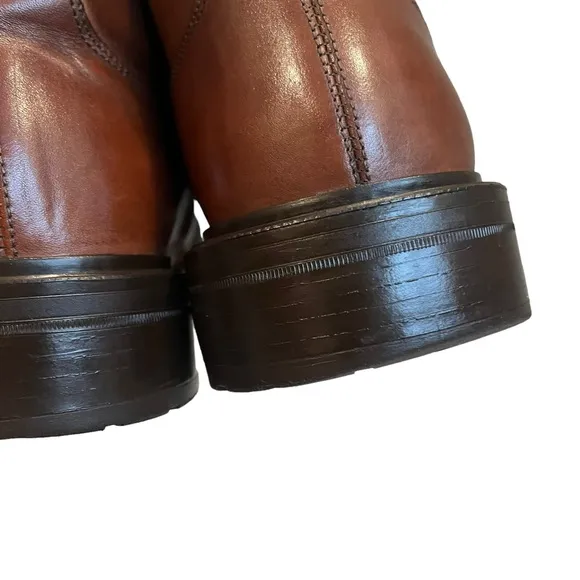 Men’s Vintage Kenneth Cole Reaction Chunky Square Toe Ankle Boots, Sz 8.5