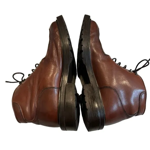 Men’s Vintage Kenneth Cole Reaction Chunky Square Toe Ankle Boots, Sz 8.5