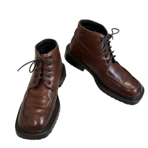 Men’s Vintage Kenneth Cole Reaction Chunky Square Toe Ankle Boots, Sz 8.5
