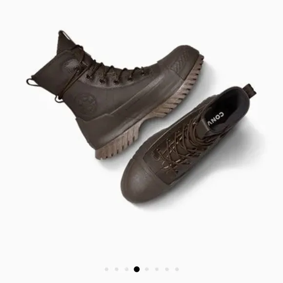 Men's Waterproof Brown Leather Boots by Converse