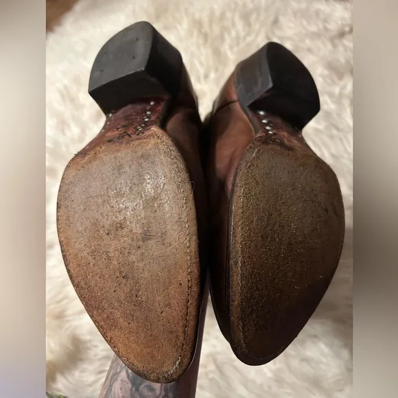 Men’s western leather Justin cowboy boots