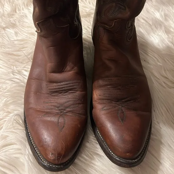 Men’s western leather Justin cowboy boots