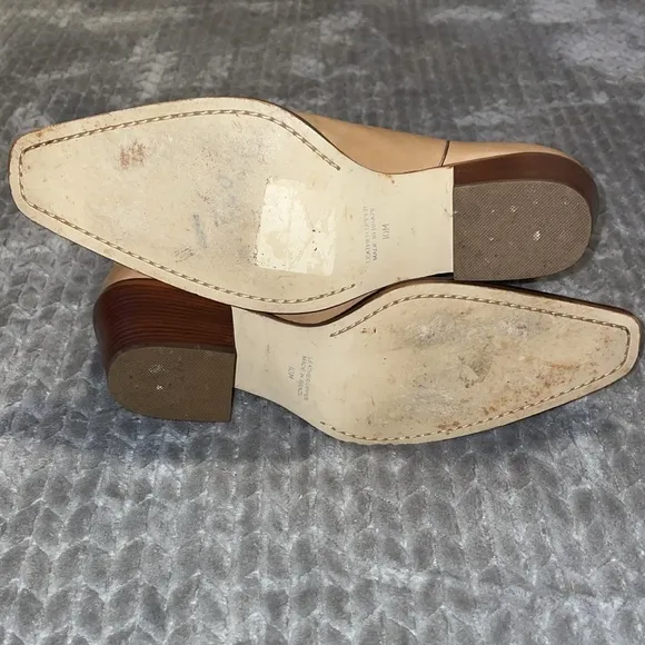Mercer &amp; Madison Tan Green Genuine Leather Cowboy Boots.  Size 10