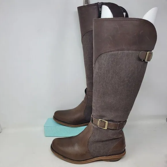 MERRELL ADALINE TALL RIDER BROWN LEATHER Women 7 KNEE HIGH j45636 Boots $190 99%