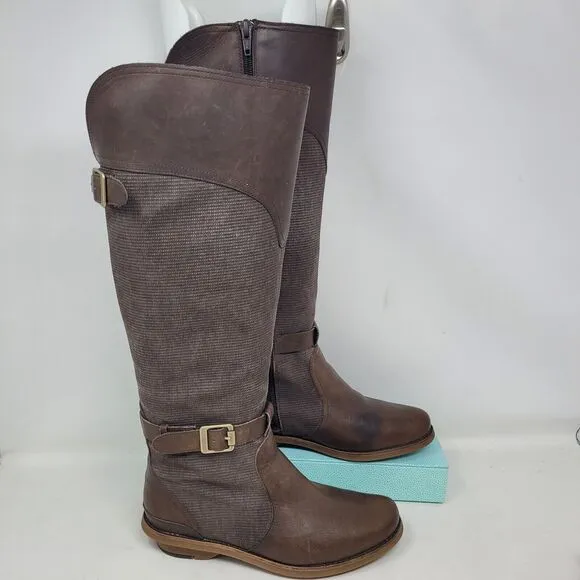 MERRELL ADALINE TALL RIDER BROWN LEATHER Women 7 KNEE HIGH j45636 Boots $190 99%