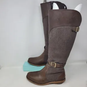 MERRELL ADALINE TALL RIDER BROWN LEATHER Women 7 KNEE HIGH j45636 Boots $190 99%