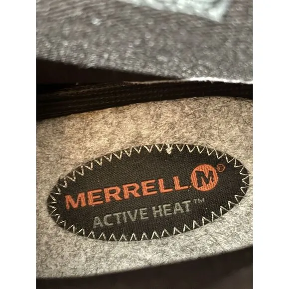 Merrell Boots Womens‎ 7 ZipOn Warm Winter Eventyr Bond Black Leather Insulated