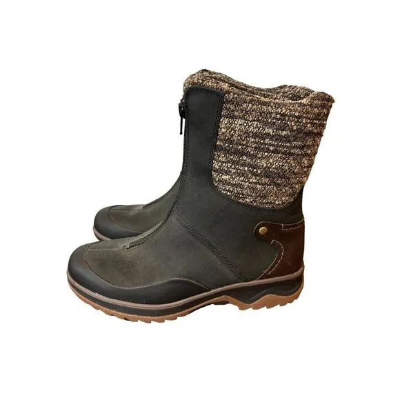 Merrell Boots Womens‎ 7 ZipOn Warm Winter Eventyr Bond Black Leather Insulated