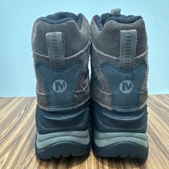 Merrell Men's Boots Size 8.5 Brown Moab Polar Espresso Waterproof Hiking J21147