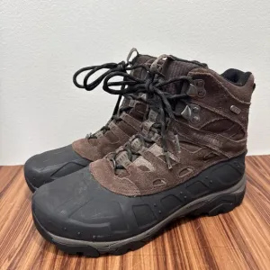 Merrell Men's Boots Size 8.5 Brown Moab Polar Espresso Waterproof Hiking J21147