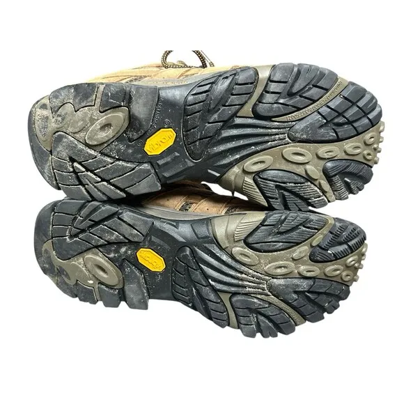 Merrell Moab 2 Mens Size 8 Brown Boots Waterproof Hiking Vibram Outdoors