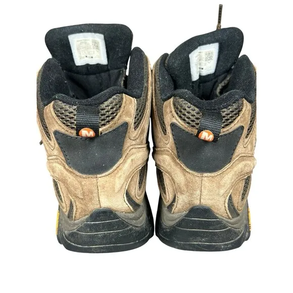 Merrell Moab 2 Mens Size 8 Brown Boots Waterproof Hiking Vibram Outdoors