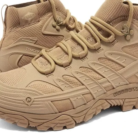 Merrell Moab Men's 13 Velocity Tactical Mid Boots Waterproof J099423 Coyote Tan