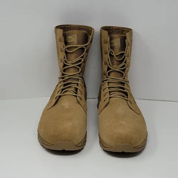 Merrell Mqc 2 Tactical J099375 Mens Size 14 Wide Brown Suede Tactical Boots New