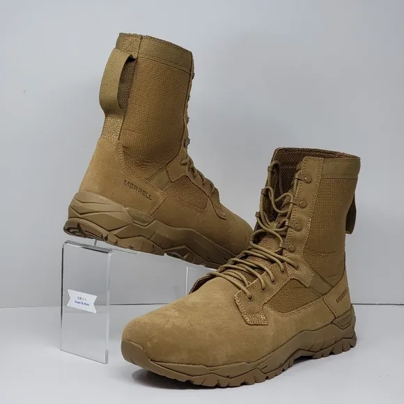 Merrell Mqc 2 Tactical J099375 Mens Size 14 Wide Brown Suede Tactical Boots New