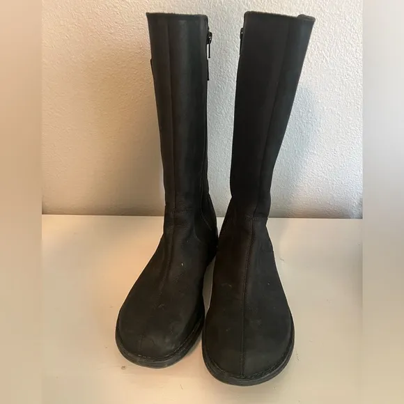 Merrell Travvy Tall Waterproof Boot Black Leather Boots Size 9.5