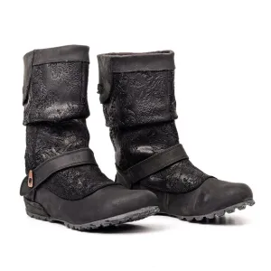 Merrell Wmn Haven Black Leather Double Buckle Select Dry Ankle Boots sz 8