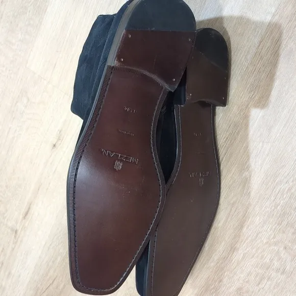 Mezlan Black Suede Zip Up Boots NWOT