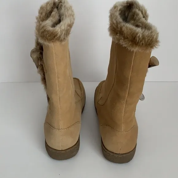 MIA Women’s Lined Suede Boots Tan 7.5