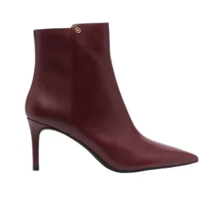 Michael Kors Alina Stiletto 80mm Ankle Boots Burgundy Size 8.5 NWT $255 MSRP