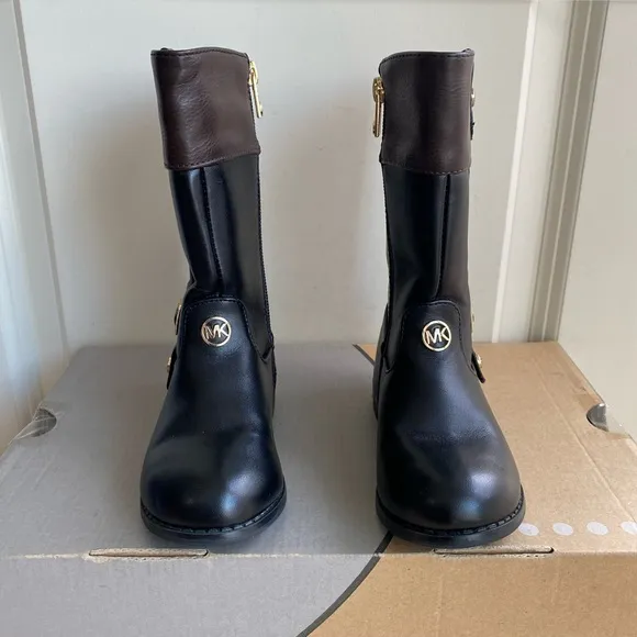 Michael kors Brown/Black Riding boots Toddler- SZ 8 C