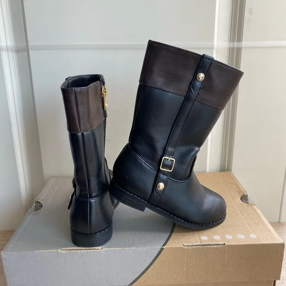 Michael kors Brown/Black Riding boots Toddler- SZ 8 C