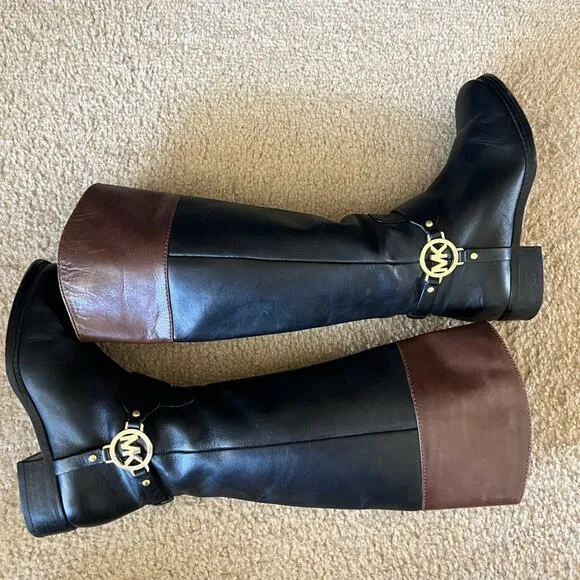Michael Kors Fulton Harness Riding Boots