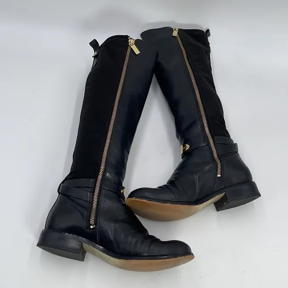 Michael Kors Riding Knee High Black Boots