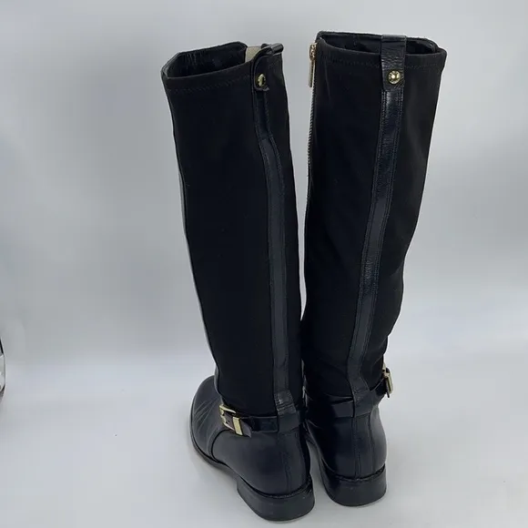 Michael Kors Riding Knee High Black Boots