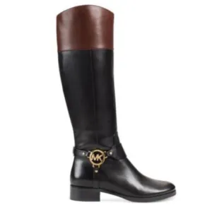 Michael Kors Two-tone Fulton Riding Boots- Sz 8