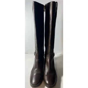 Michael korsElegant Brown Leather Knee-High Boots